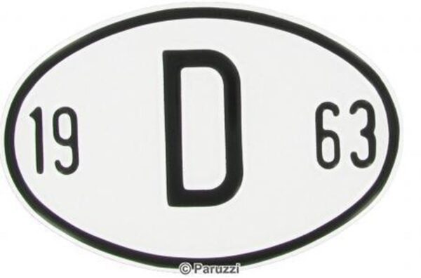 Landesplakette aus Aluminium D 1963