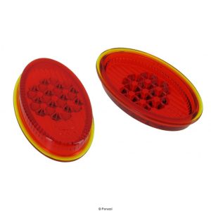 Europäische Rücklichtgläser A-Qualität Rot (Paar)