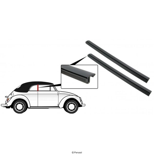 Gummiabdichtung Seitenfenster/Kurbelfenster(Paar) VW Käfer