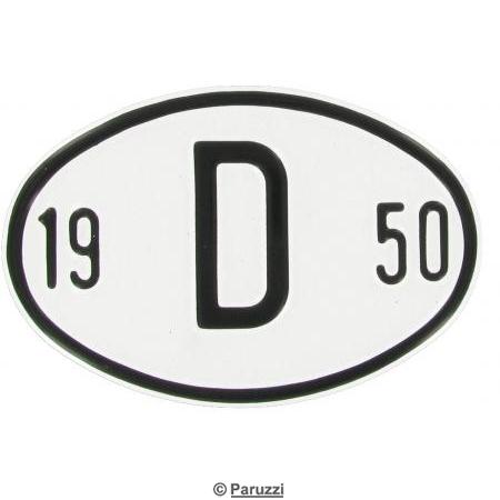 Landesplakette aus Aluminium D 1950