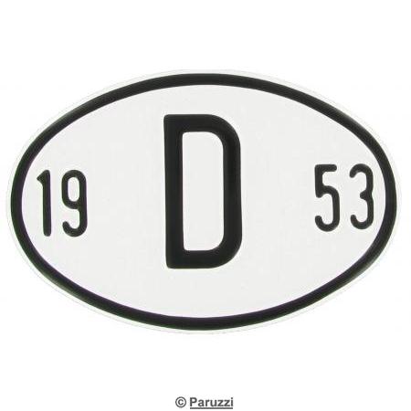 Landesplakette aus Aluminium D 1953