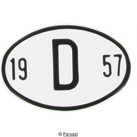 Landesplakette aus Aluminium D 1957