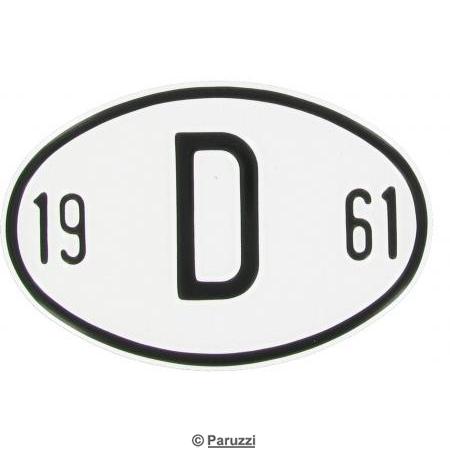 Landesplakette aus Aluminium D 1961