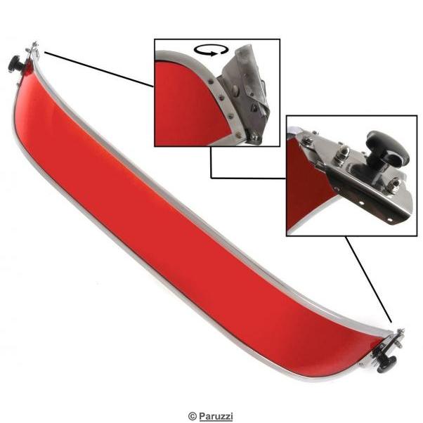 Plexiglas-Sonnenschirm rot